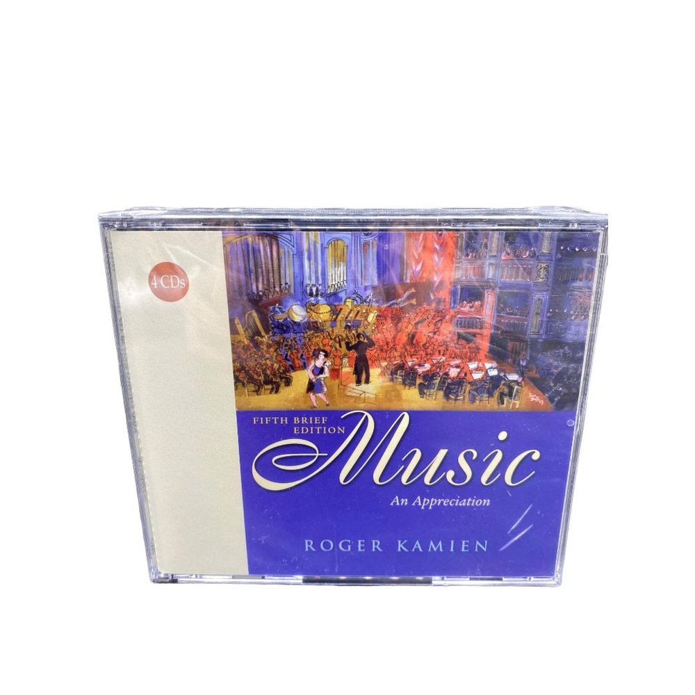 Music An Appreciation Roger Kamien 5th edition 4 CD sealed